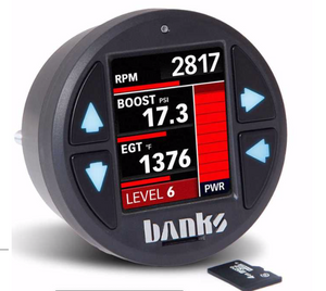 Derringer Tuner, w/Super Gauge with ActiveSafety, includes Banks iDash 1.8 Super Gauge for 2017-2019 Ford F250/F350/F450/F550, 6.7L Power Stroke